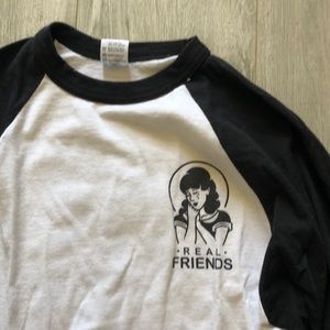 Real Friends Official Concert Baseball Tee